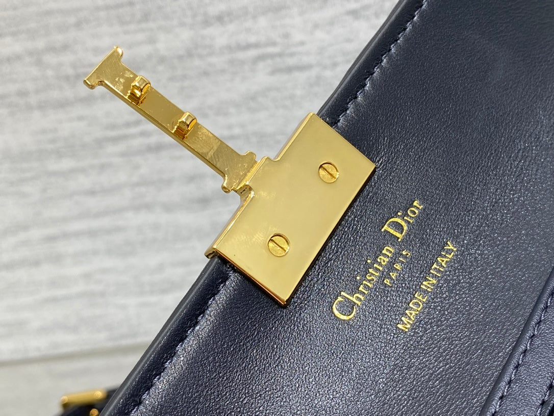 DO Miss Montaigne Mini Bag Blue Dior Oblique Jacquard