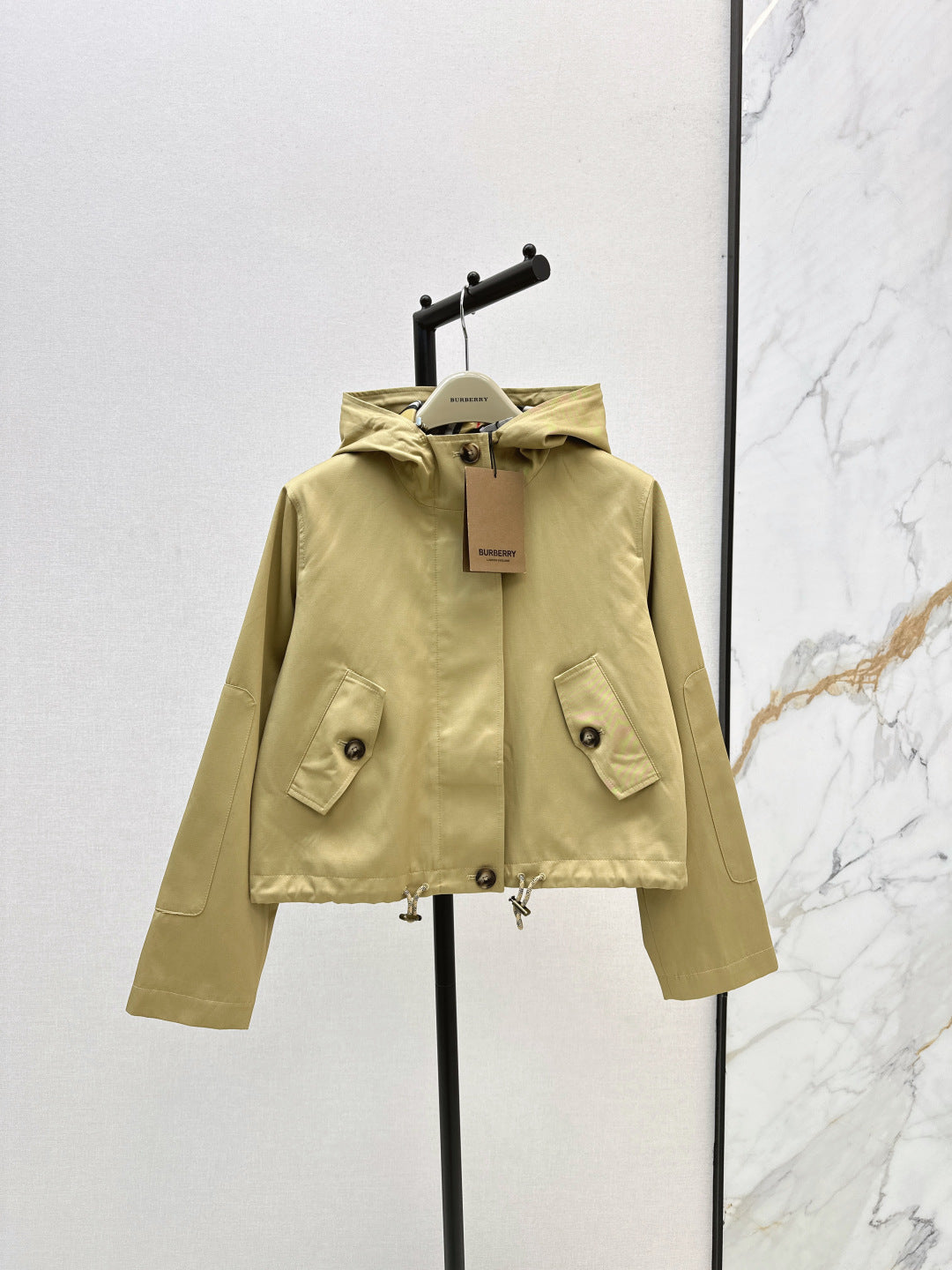 Bur New Hooded short windbreaker jacket