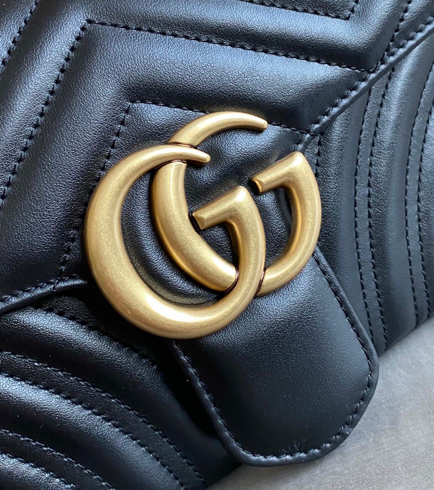 GC GG Marmont small shoulder bag Black / White / Red / Gray Blue