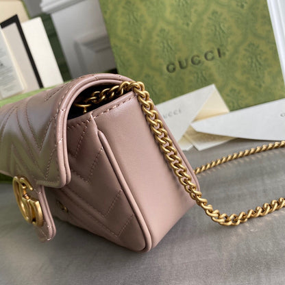 GC GG Marmont super mini bag Black / White / Red / Gray Blue