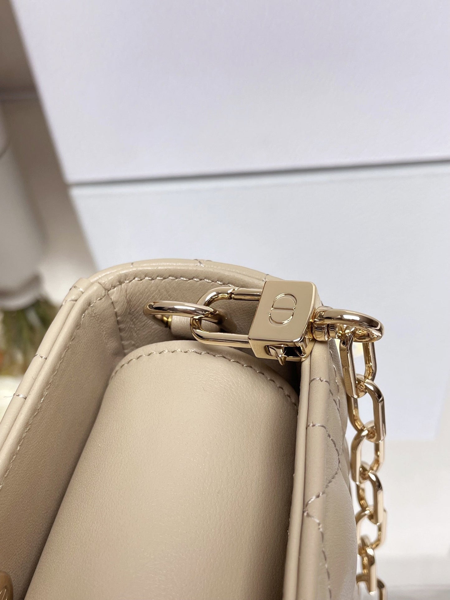 DO  Micro / Small / Medium Lady D-Joy Bag Sand-Colored Cannage Lambskin