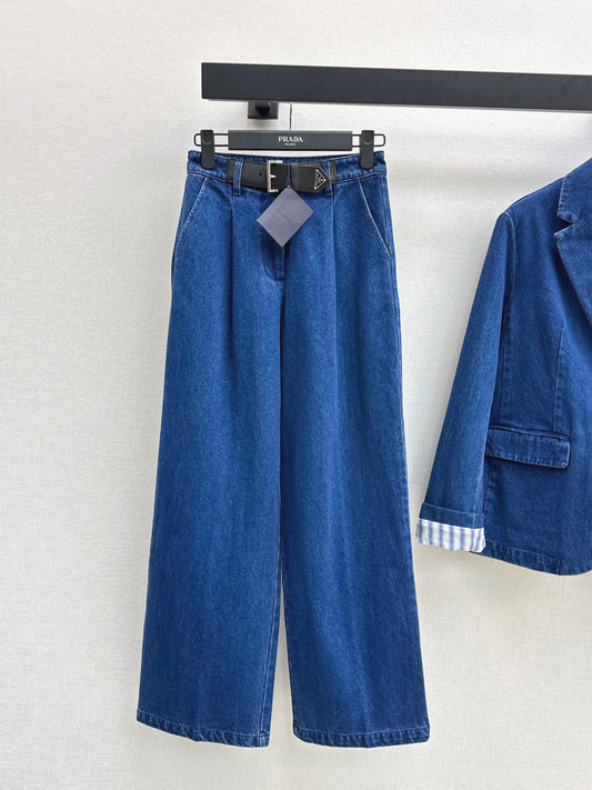 Pra New belt embellished jeans