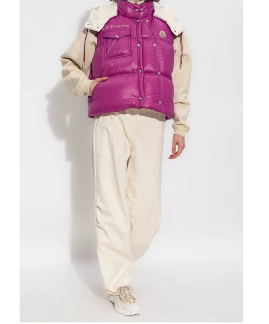 Monc  New Short stand collar down vest