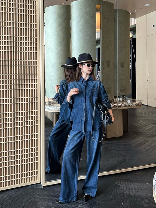 Loe New denim suit