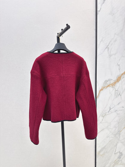 Louis  New Leather buttoned cape coat