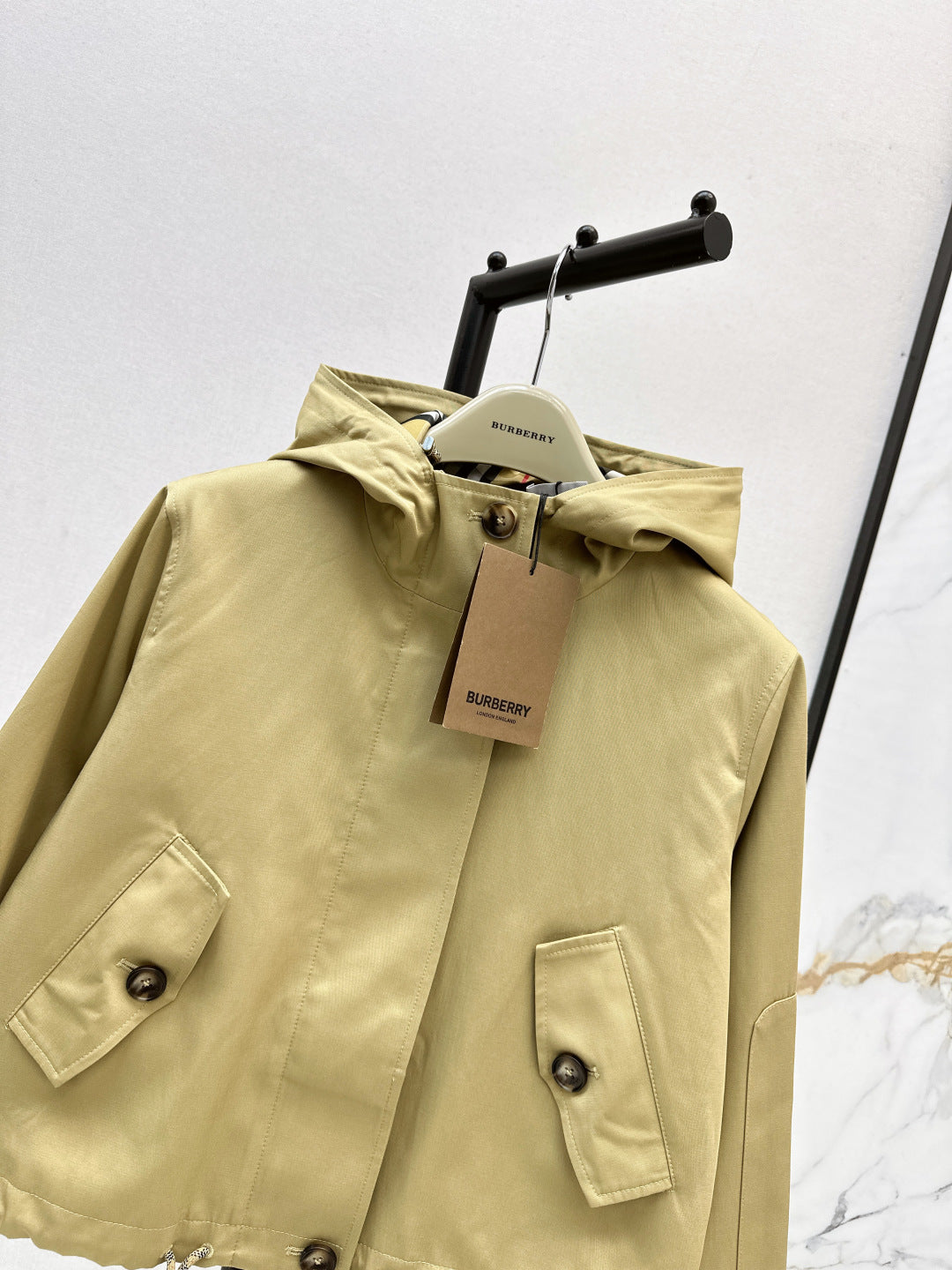 Bur New Hooded short windbreaker jacket