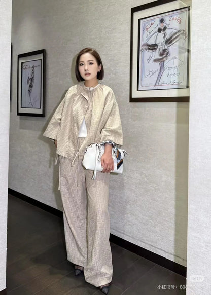 Fend New Printed cape coat