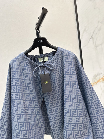 Fend New Printed cape coat