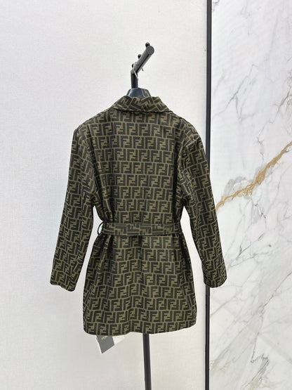 Fend New jacquard tie jacket
