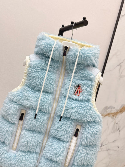 Monc New lambswool vest down jacket