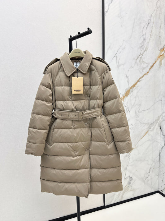 Bur New Double-breasted long down jacket