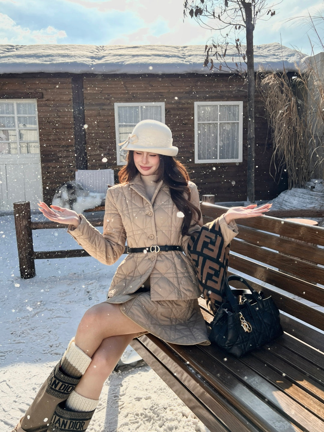 CD New plaid coat