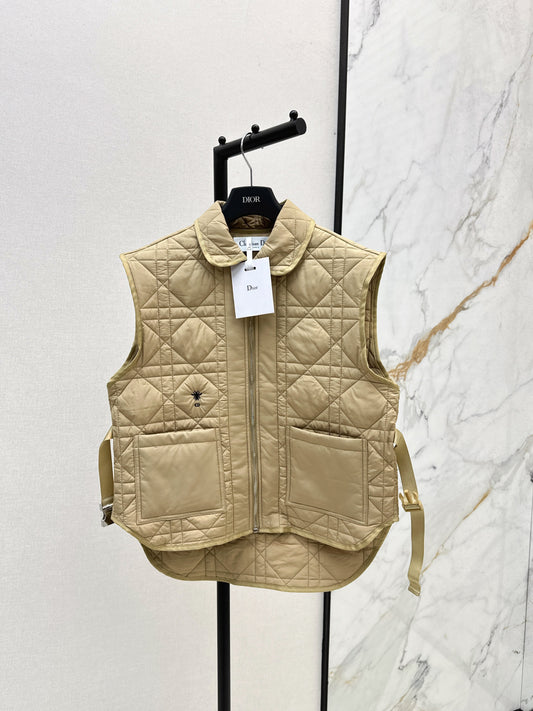 CD New Plaid vest jacket