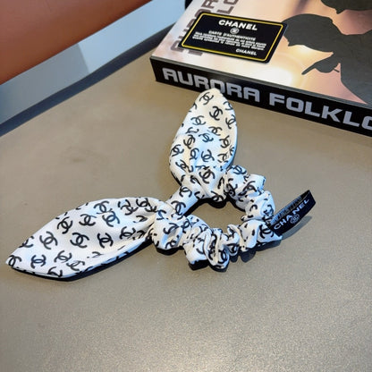 Chan Letter ribbon ponytail hair tie