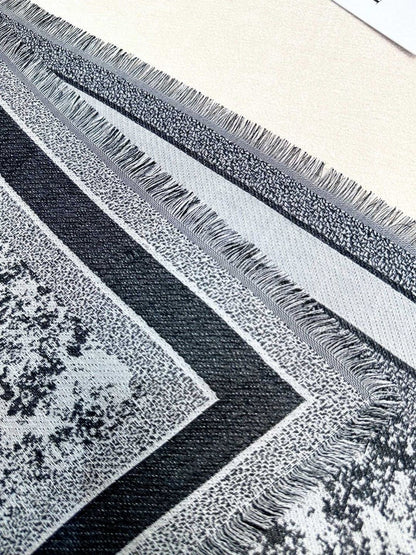 CD classic print scarf