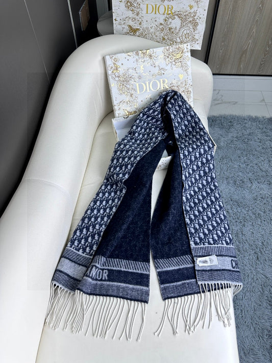 CD Classic printed double-sided cashmere scarf
