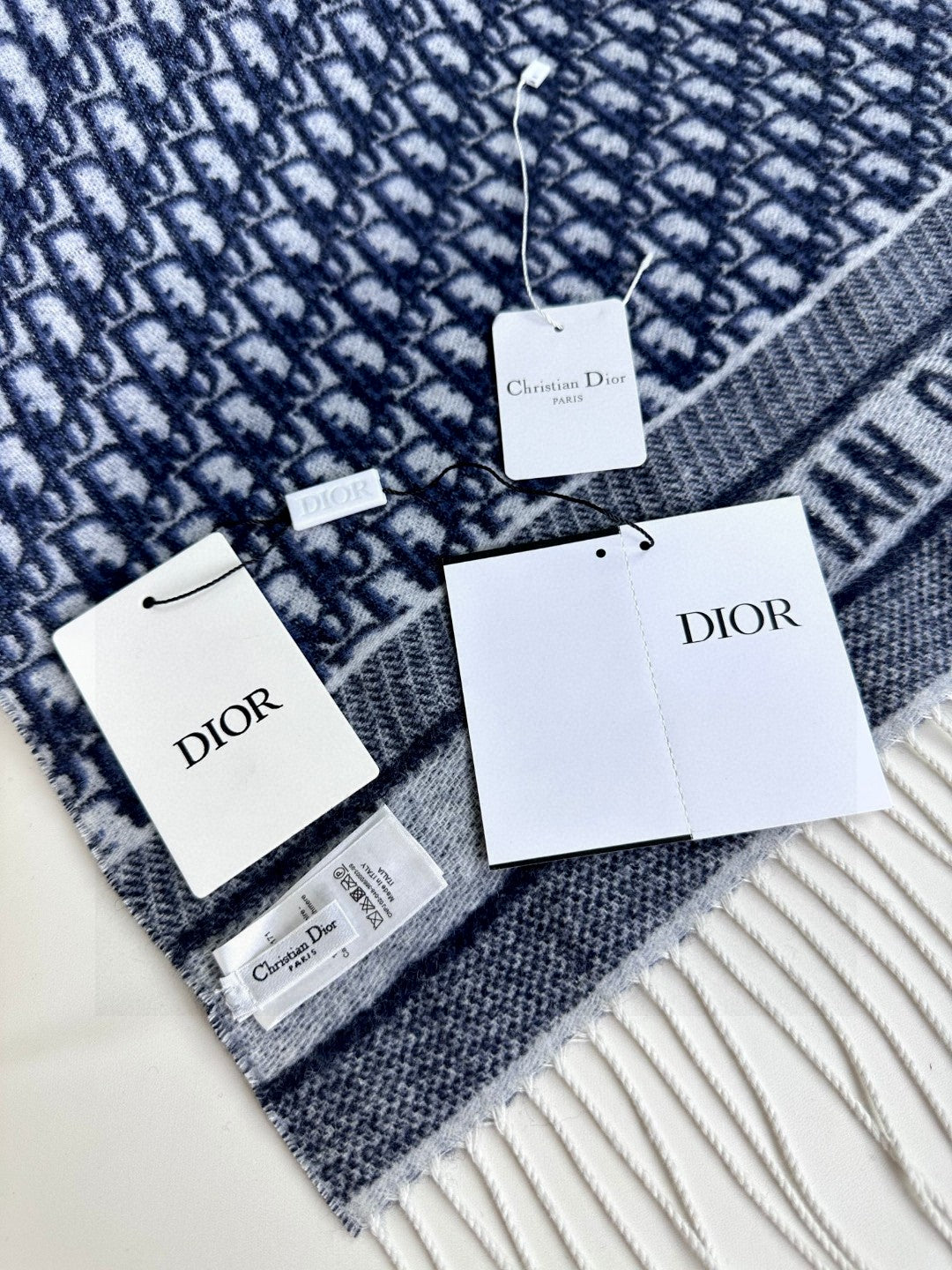 CD Classic printed double-sided cashmere scarf