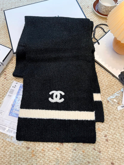 Chan classic woven wool scarf