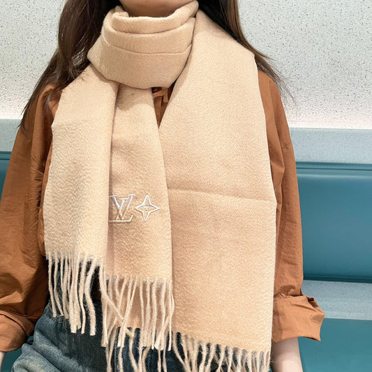 Louis classic striped plaid cashmere scarf