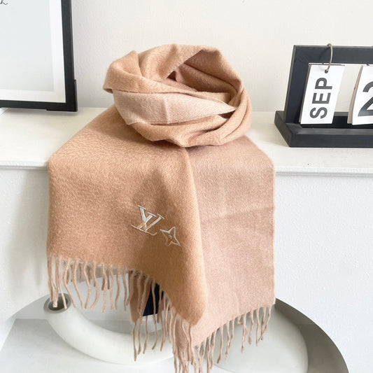 Louis classic striped plaid cashmere scarf